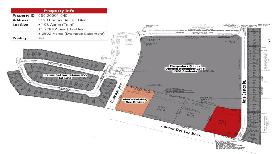 3620 Lomas Del Sur Blvd., Laredo, Texas 78046, ,Land,For Sale,3620 Lomas Del Sur Blvd.,20241658