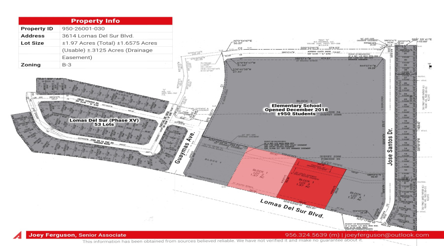 3614 Lomas Del Sur Blvd., Laredo, Texas 78046, ,Land,For Sale,3614 Lomas Del Sur Blvd.,20241659