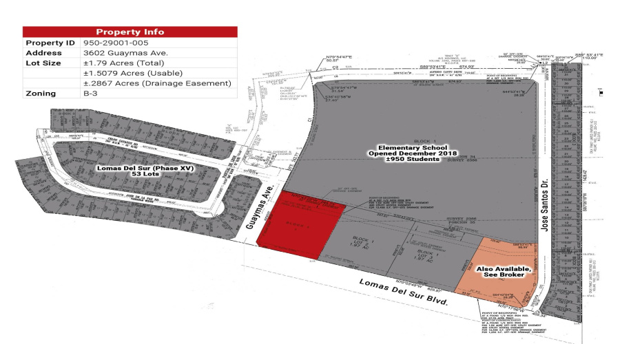 3602 Lomas Del Sur Blvd., Laredo, Texas 78046, ,Land,For Sale,3602 Lomas Del Sur Blvd.,20241660