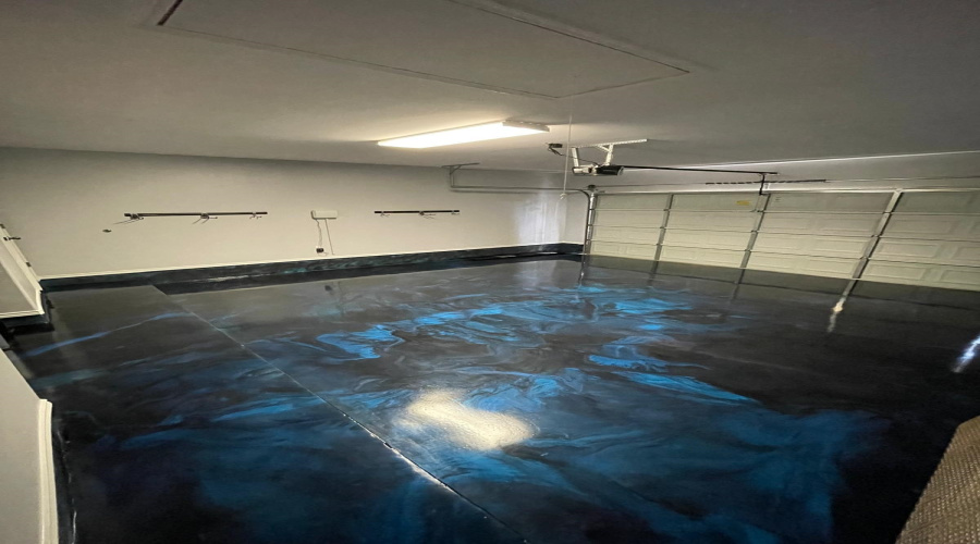 With new epoxy flooring