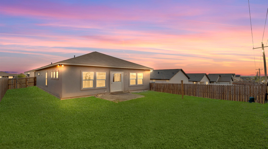 Grass and sunset has been digitally enhanced.