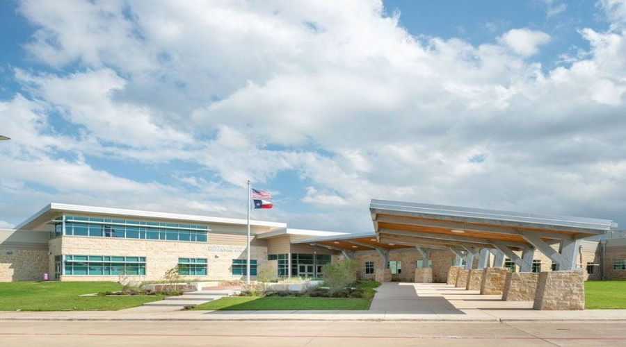 Located infront of the home