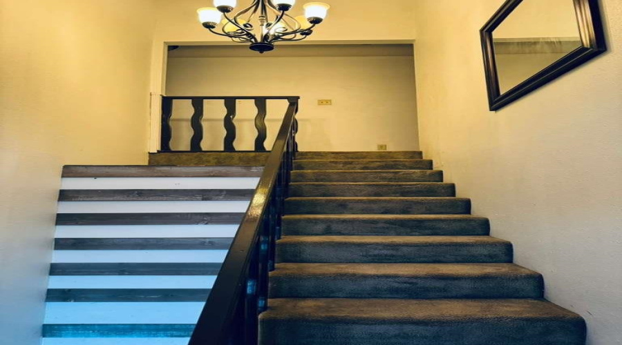 Staircase is not shared.