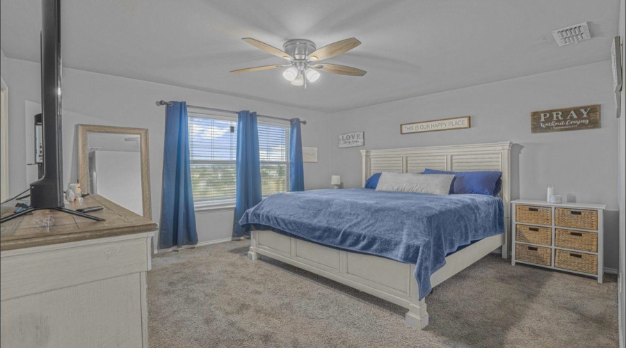 Spacious Primary with a walk-in closet with approximate measurements 7'11" x 5'8"