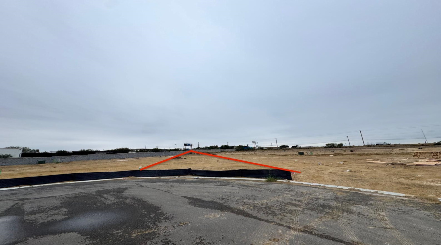 Property lines added for visualizations and not to scale.