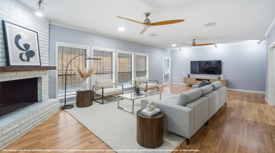 Furniture for illustration purposes only**