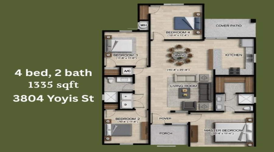 3804 Yoyis St., Laredo, Texas 78046, 4 Bedrooms Bedrooms, 5 Rooms Rooms,2 BathroomsBathrooms,Residential,For Sale,3804 Yoyis St.,20261532