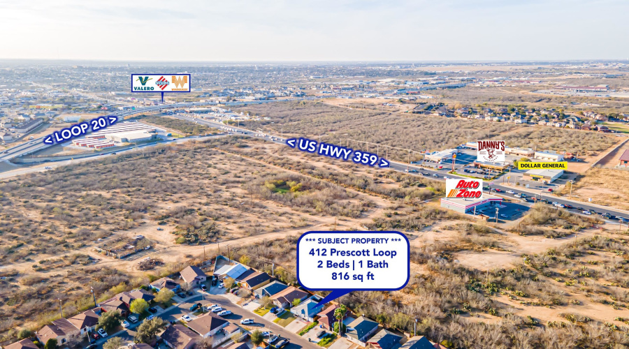 412 Prescott Lp, LAREDO, Texas 78046, 2 Bedrooms Bedrooms, 4 Rooms Rooms,1 BathroomBathrooms,Residential,For Sale,412 Prescott Lp,20261633