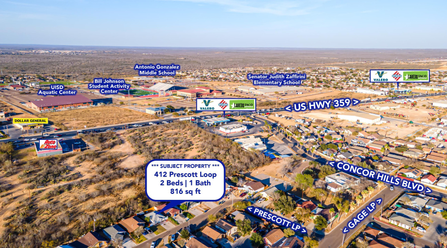 412 Prescott Lp, LAREDO, Texas 78046, 2 Bedrooms Bedrooms, 4 Rooms Rooms,1 BathroomBathrooms,Residential,For Sale,412 Prescott Lp,20261633