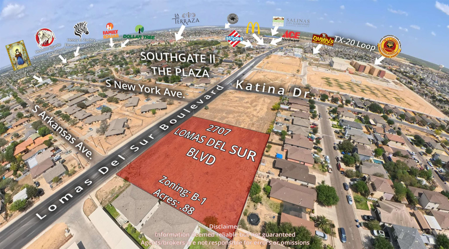 2707 Lomas Del Sur Blvd., LAREDO, Texas 78046, ,Land,For Sale,2707 Lomas Del Sur Blvd.,20261718