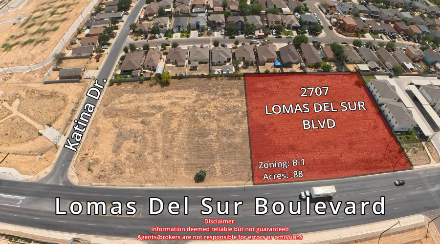 2707 Lomas Del Sur Blvd., LAREDO, Texas 78046, ,Land,For Sale,2707 Lomas Del Sur Blvd.,20261718
