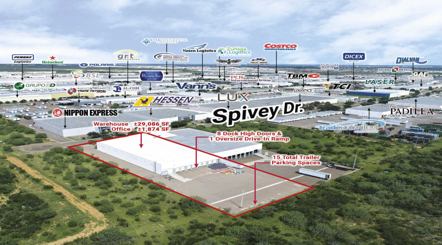 13120 Spivey Dr, Laredo, Texas 78045, 1 Bedroom Bedrooms, 6 Rooms Rooms,2 BathroomsBathrooms,Commercial/industrial,For Rent,13120 Spivey Dr,20261847