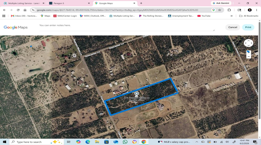 325 Pearson Moss Ln, Laredo, Texas 78045, ,Land,For Sale,325 Pearson Moss Ln,20262617