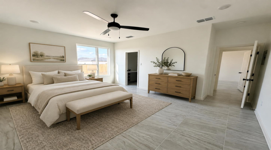 Virtual staging and enhancements for illustration purpose only