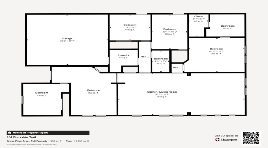 104 Buckskin Trl., VICTORIA, Texas 77904, 4 Bedrooms Bedrooms, 7 Rooms Rooms,2 BathroomsBathrooms,Residential,For Sale,104 Buckskin Trl.,20262649