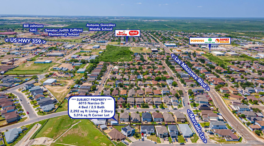 6015 Narciso Dr., Laredo, Texas 78046, 4 Bedrooms Bedrooms, 8 Rooms Rooms,2 BathroomsBathrooms,Residential,For Sale,6015 Narciso Dr.,20263037