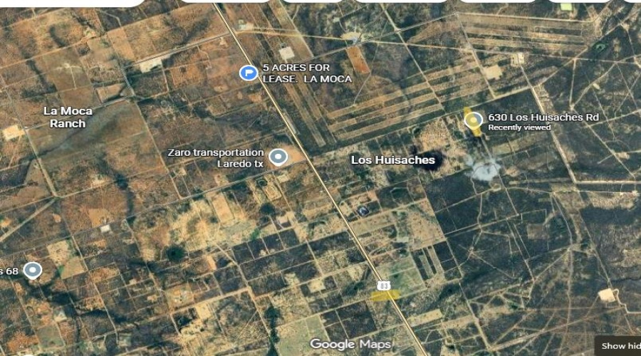 630 Los Huisaches Rd., Laredo, Texas 78045, ,Land,For Rent,630 Los Huisaches Rd.,20263209