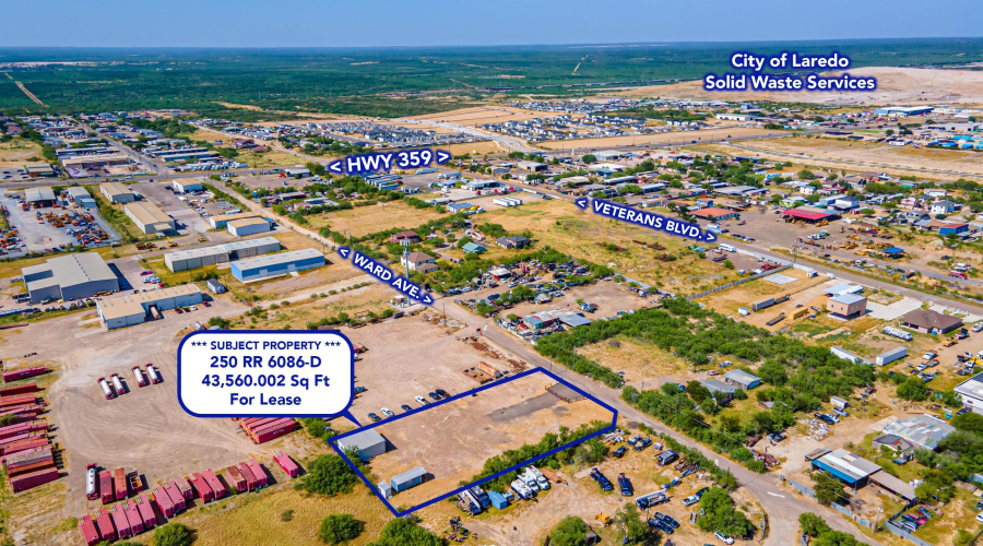250 RR 6086-D, LAREDO, Texas 78043, ,Land,For Rent,250 RR 6086-D,20263581