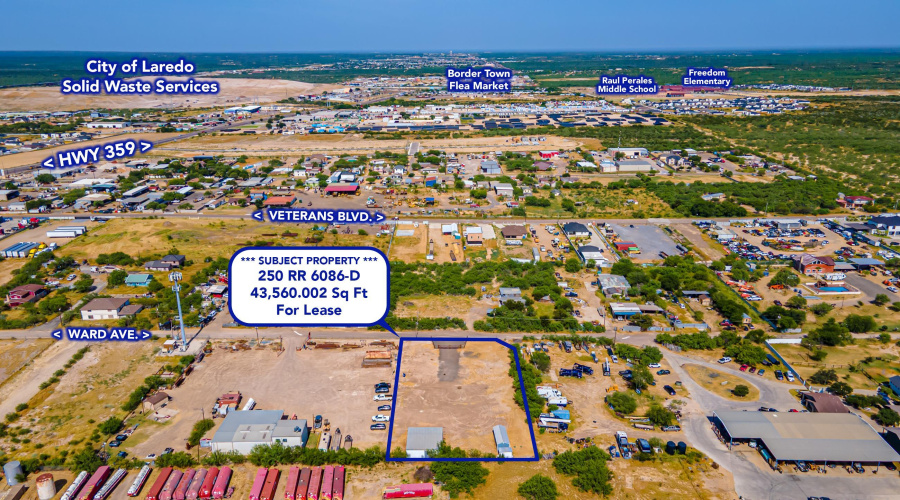 250 RR 6086-D, LAREDO, Texas 78043, ,Land,For Rent,250 RR 6086-D,20263581