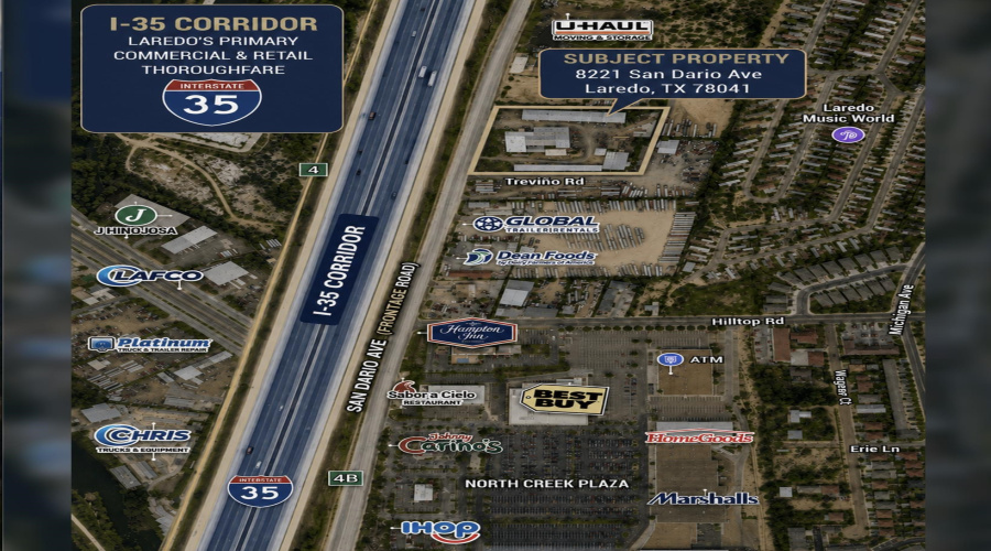 8221 San Dario Ave, Laredo, Texas 78045, 1 Bedroom Bedrooms, 51 Rooms Rooms,4 BathroomsBathrooms,Commercial/industrial,For Sale,8221 San Dario Ave,20263947
