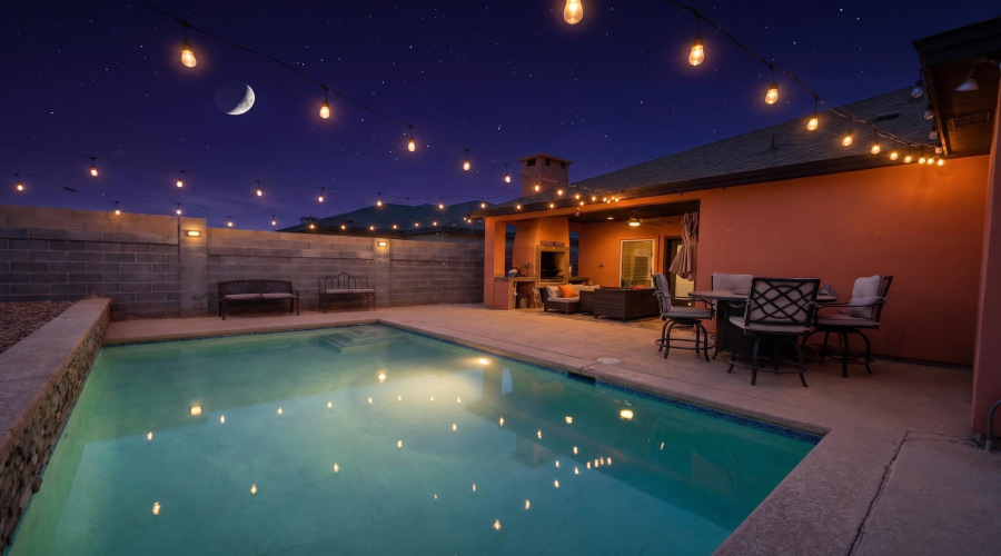 AI enhanced image:Daytime photo edited to depict nighttime. Image is for illustrative purposes only.